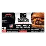 Carne Black Bull Angus Burguers 2 Lbs