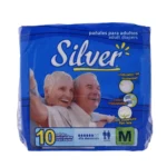 Pañales Para Adultos Talla M Silver 10 Un