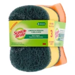 Esponja Forma 8 + Esponja Naranja Scotch Brite