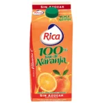 Jugo Rica 100% Naranja Sin Azúcar 1 Lt